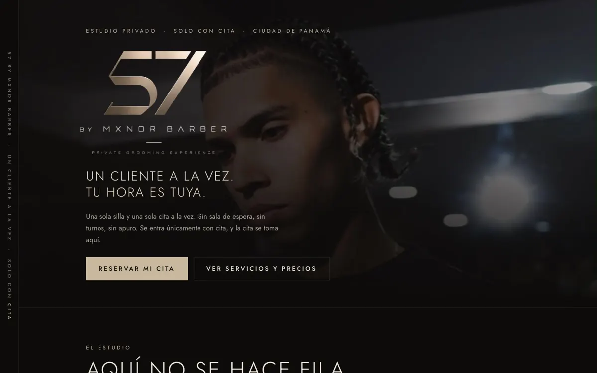 Portada de la página de 57 by Mxnor Barber